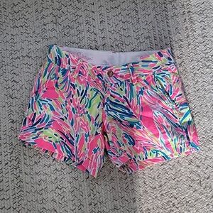 Lilly Pulitzer The Callahan Shorts Style 92920 Women’s Multi Color Size 0 EUC